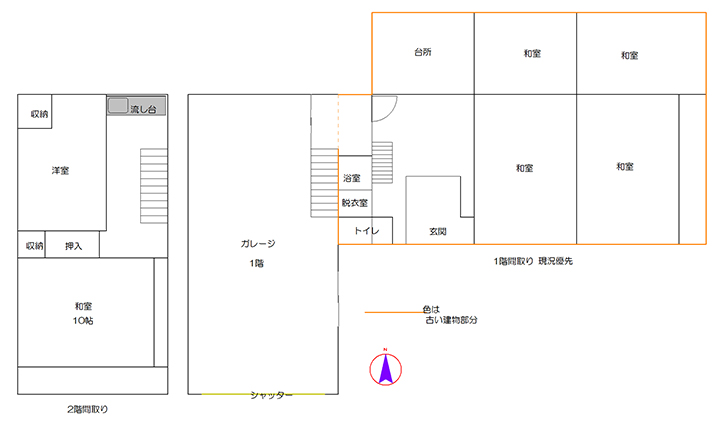 飯山市瑞穂130万円－配置・間取図