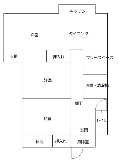 山ノ内町佐野380万円－配置・間取図