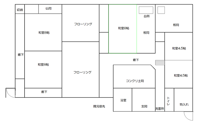 飯山市照岡万円－配置・間取図